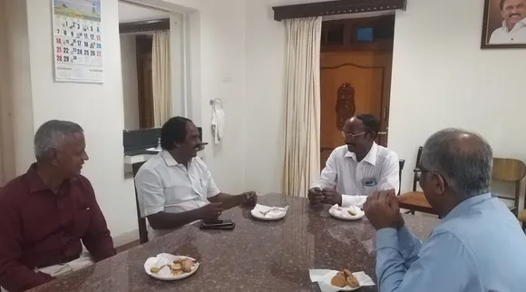இஸ்ரோ தலைவர் சிவனுடன் தமிழக அமைச்சர் சந்திப்பு: குலசேகரபட்டினம் திட்டத்தை துரிதப்படுத்த கோரிக்கை