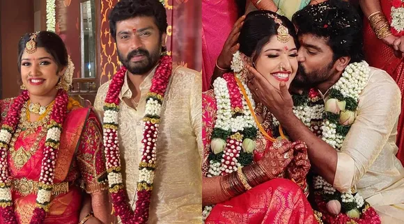 Sidhu Sid Shreya Anchan marriage, Sidhu Sid weds Shreya Anchan, Sidhu Sid, Sidhu Shreya, Shreya Anchan, Thirumanam serial, RajaRani serial, திருமணம் சீரியல், சித்து சித், ஸ்ரேயா அஞ்சன், சித்து சித் ஸ்ரேயா அஞ்சன் திருமணம், ராஜா ராணி 2, விஜய் டிவி, Raja Rani2 serial, Saravanan, SanJan, Santhosh Janani, Vijay Television, Colors Tamil, SS Thirumanam, tamil tv serial, Sidhu Sid Shreya Anchan marriage photos goes viral