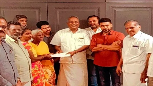 ஜெய்பீம் நிஜ கதாநாயகி பார்வதி அம்மாளுக்கு ரூ.15 லட்சம் வழங்கிய நடிகர் சூர்யா
