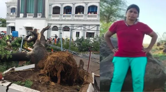 Chennai city Tamil News: Woman constable kavitha dies In TN Secretariat After Tree Falls On Her