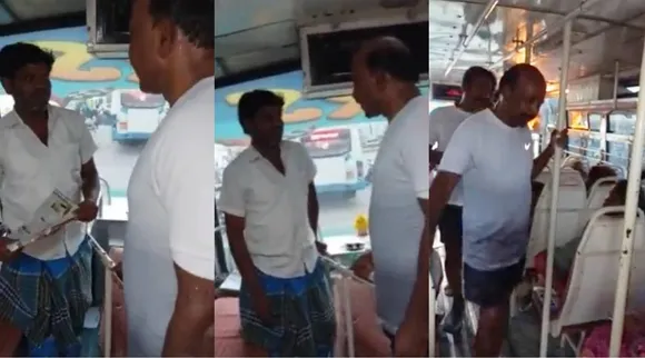 Minister Ma Subramaniyan, Villupuram, Minister Ma Subramaniyan Where is your Mask, Minister Ma Subramaniyan preaching covid safety without mask, மா சுப்பிரமணியன், கொரோனா வைரஸ், கோவிட் 19, விழுப்புரம், உங்க மாஸ்க் எங்கே அமைச்சர், பேருந்தில் கொரோனா பாதுகாப்பு விழிப்புணர்வு, கொரோனா தடுப்பூசி, கொரோனா வைரஸ், கோவிட் 19, அமைச்சர் மா சுப்பிரமணியன், virl video, coronavirus, covid vaccines awareness