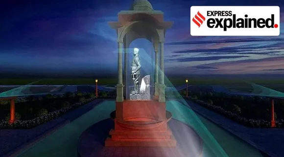 இந்தியா கேட்டில் நேதாஜி சிலை நிறுவ என்ன காரணம்?
