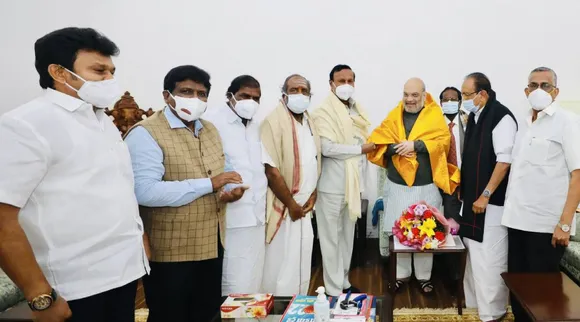 TR Baalu, DMK, Tamil Nadu political parties representatives meets Home Minister Amit Shah, Neet exam exculudes, Neet, நீட் தேர்வு விலக்கு கோரிக்கை, அமித்ஷா, திமுக எம்பி டிஆர்பாலு, வைகோ, Amit Shah, Vaiko, Ravikumar MP, Delhi