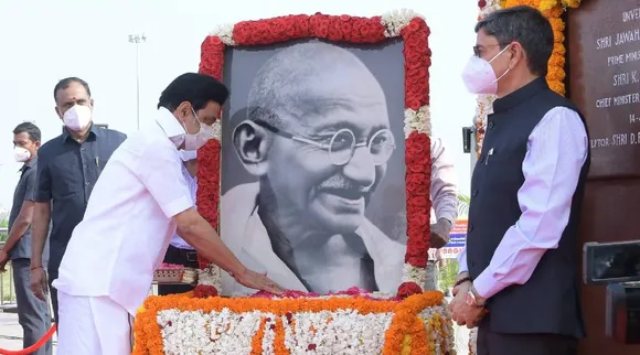 No space to Godse successors in Indian land, CM MK Stalin tweet, கோட்சேவின் வாரிசுகளுக்கு இந்திய மண்ணில் இடமில்லை, ஸ்டாலின் சூளுரை, மகாத்மா காந்தி நினைவு நாள், Mahatma Gandhi death anniversary, Godse, governor rn ravi
