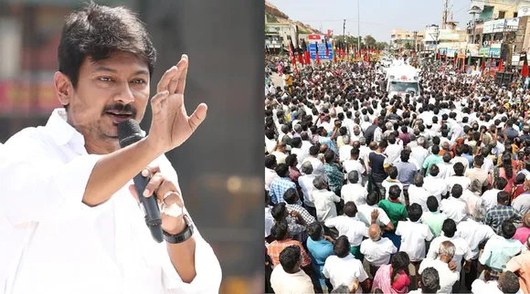 women questions at Udhayanidhi Stalin, what happen to monthly thousand rupees for family head women, DMK Election promise, திமுக தேர்தல் வாக்குறுதி, குடும்பத் தலைவிகளுக்கு மாதம் ரூ1000 என்னாச்சு, பிரச்சாரத்தில் உதயநிதியிடம் கேள்வி எழுப்பிய பெண்கள், Udhayanidhi Stalin, Karur, local body elections, Udhayanidhi Stalin campaign