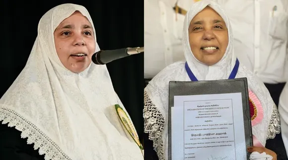 CAA anti fighter Fathima Muzaffer, IUML woman candidate Fathima Muzaffer, Fathima Muzaffer silent answer to Hijab row who win in chennai corporation, local body polls, சென்னையில் வென்ற சிஏஏ எதிர்ப்புப் போராளி பாத்திமா முசாபர், ஹிஜாப் சர்ச்சைக்கு கிடைத்த சைலன்ட் பதில், Fathima Muzaffer, caa protest, chennai, iuml