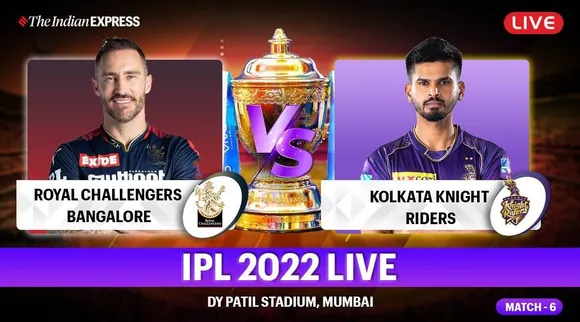 IPL 2022, RCB vs KKR Live score updates