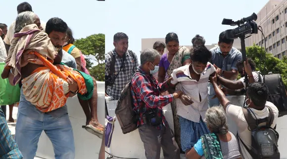 ராஜீவ் காந்தி மருத்துவமனையில் தீ: நோயாளிகளுக்கு ஊடகவியலாளர்கள் உதவி -  முதல்வர் பாராட்டு