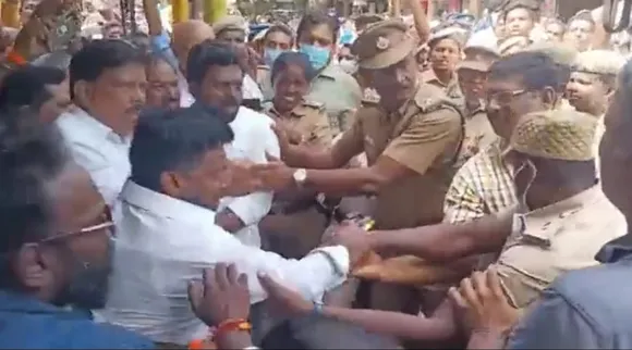 சென்னை அயோத்தியா மண்டபம் பிரச்னை: கரு நாகராஜன்- பா.ஜ.க-வினர் கைது