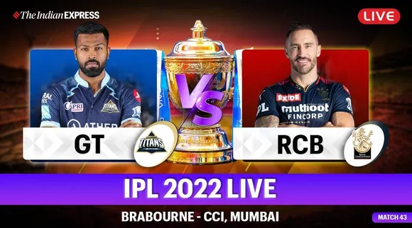 IPL 2022 GT vs RCB Live Score Updates