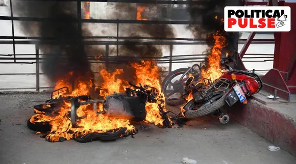 agnipath protests, agnipath recruitment scheme, agnipath protest violence, bihar protests agnipath, அக்னிபாத் போராட்டங்கள், என்.டி.ஏ ஆளும் உ.பி. பீகாரில் கடும் நெருக்கடி, up protests agnipath, Tamil indian express