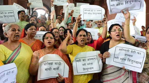 Rashtrapatni remark row, Adhir ranjan chowdhury, Congress, Monsoon session 2022, Lok Sabha, President Draupadi Murmu, BJP vs Congress, Sonia Gandhi, Smriti Irani, Lok Sabha fight, Parliament Monsoon session