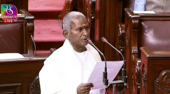 Ilayaraaja takes sworn as MP, Ilayaraaja sworn in as rajya sabha nominated mp, Rajya Sabha, மாநிலங்களவையில் இளையராஜா, எம்.பி-யாக பதவியேற்றார் இளையராஜா, மாநிலங்களவையில் தமிழ் மொழியில் பதவியேற்ற இளையராஜா, கடவுளின் பெயரால் உறுதிமொழி கூறிய இளையராஜா, இசைஞானி இளையராஜா
