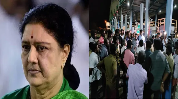 சசிகலாவால் நள்ளிரவில் அலறிய மைக்குகள்; பரபரப்பான காவலர்கள்   