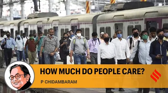 P Chidambaram writes on How much do people care? In tamil