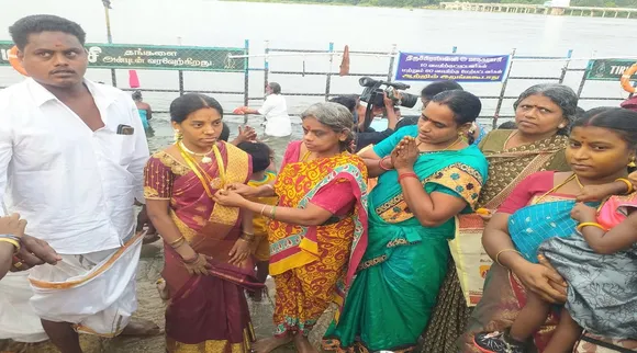 திருச்சியில் ஆடி பதினெட்டு வெகு உற்சாகம்; குறிப்பிட்ட இடங்களில் மட்டுமே மக்களுக்கு அனுமதி