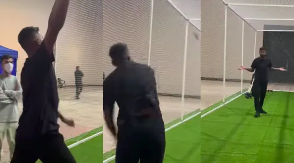 Cricket video Tamil News: hardik pandya imitates jasprit bumrahs bowling