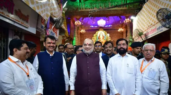 amit shah, amit shah in mumbai, mumbai, mumbai news, அமித்ஷா, மும்பை, அமித்ஷாவின் மும்பை பயணம் பாஜகவுக்கு முக்கியத்துவம் வாய்ந்தது ஏன், பாஜக, பிஎம்சி, bmc polls, BMC, lalbaugcha raja, amit shah at lalbaugcha raja, bjp, shiv sena, Uddhav Thackeray, eknath shinde, indian express news