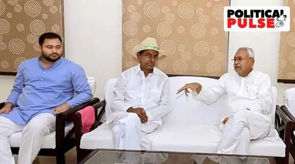 KCR nitish meeting, Telangana news, Nitish Kumar KCR meeting, MGR, Indian express news
