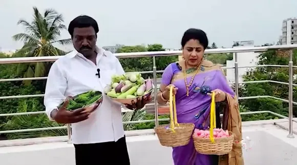 ரெண்டே கொடியில இவ்ளோ பாகற்காய்... அனிதா குப்புசாமி மாடித் தோட்டம் சீக்ரெட்ஸ்!