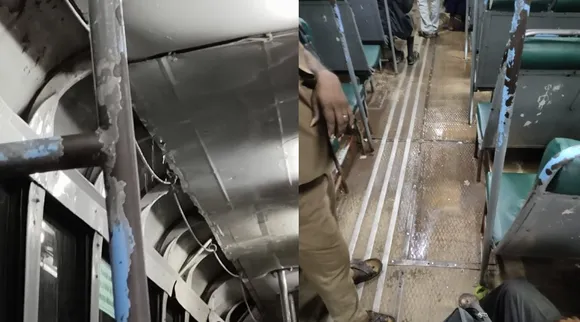 Coimbatore: Rain pouring into government bus; Passengers share suffocating video