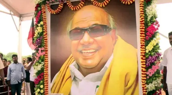 dmk secreatries protest, kalaignar karunanidhi memorial, sengottai union, thenkasi district, dmk, sengottai union dmk secretary issue
