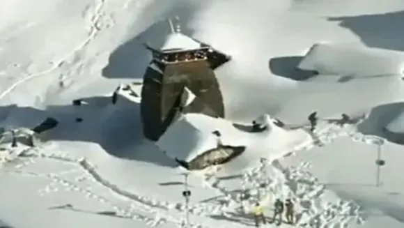 Aerial View Of Worlds Highest Located Shiva Te