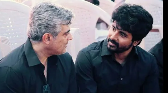 சிவா தோள் மீது கை போட்டு... அஜித் மனசுல இவ்ளோ பாசமா?!