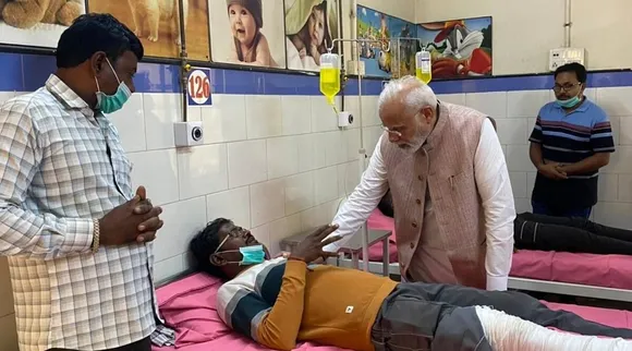 Morbi bridge collapse: PM Modi inspects accident site