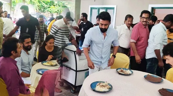 ஜோதிகா பட ஷூட்டிங்கில் திடீர் என்ட்ரி கொடுத்த சூர்யா: விருந்து வைத்த பிரபல நடிகர்