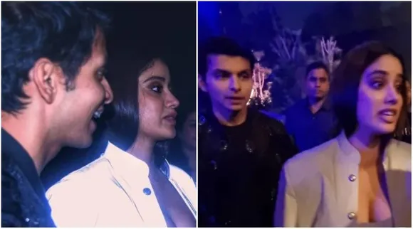 Janhvi Kapoor rare public appearance with boyfriend Shikhar Pahariya