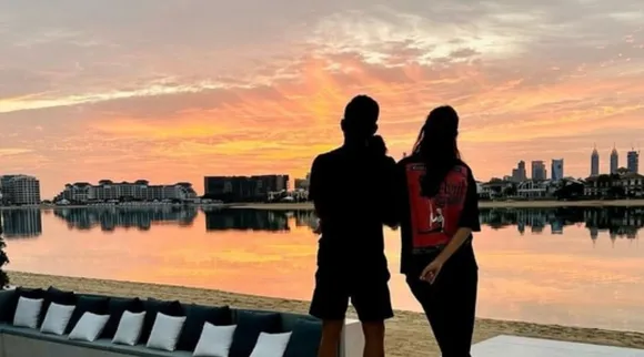 Kohli - Anushka with daughter Vamika in Dubai, viral pics Tamil News