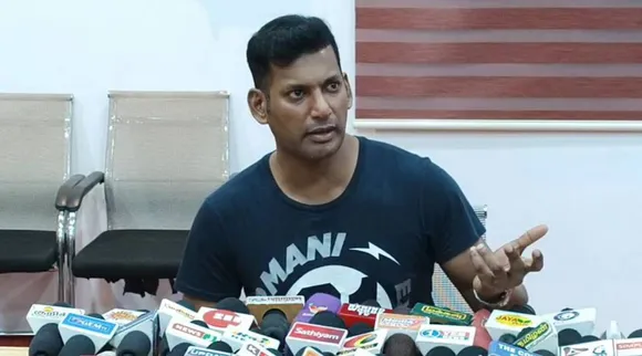 actor vishal, vishal lathi movie trailer screening, vishal movie, tamilnadu, coimbatore, farmers problem