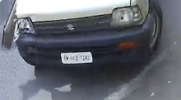CCTV footage of a car hitting a bike in Coimbatore goes viral