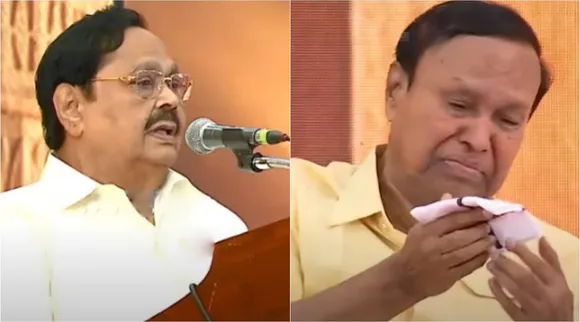 durai murugan, duraimurugan, dmk, tr baalu, duraimurugan flashback, tr baalu tears, tr baalu book release function
