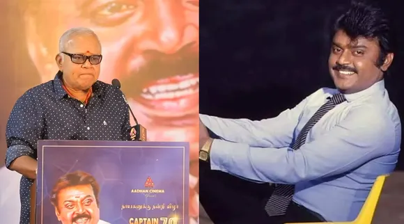 'ஒரு தடவை என்னை விஜயகாந்தை பார்க்க விட்டுருங்க': மேடையில் உருகிப் பேசிய ராதாரவி