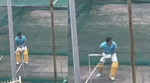 Cricket video Tamil News; CSK captain MSD hits SIXES net session ahead of IPL 2023