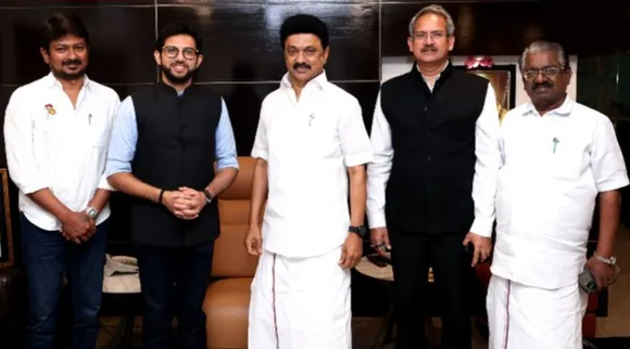 Aditya thackeray meets Mk Stalin, Uddhav Thakckeray, Maharashtra, முக ஸ்டலின், ஆதித்ய தாக்கரே, உத்தவ் தாக்கரே, மகாராஷ்டிரா, உதயநிதி, Udhayanidhi,
