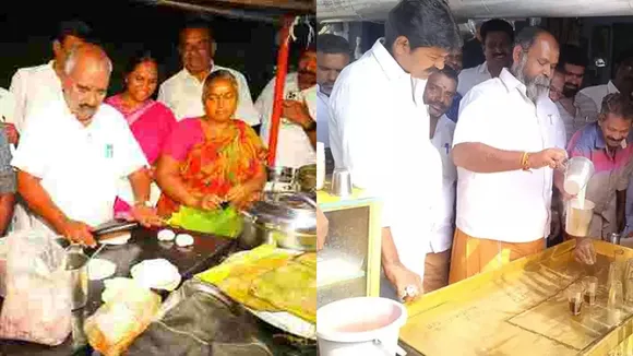 பரோட்டா சுட்ட அமைச்சர்; துணிக்கு இஸ்திரி போட்ட முன்னாள் அமைச்சர்: ஈரோட்டில் தி.மு.க- அ.தி.மு.க பிரசாரம் மும்முரம்