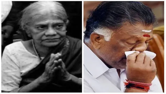 O Panneer Selvam mother passes away