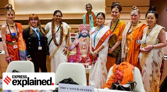 kailasa, Nithyananda, UN, representatives, Vijayapriya Nithyananda, meeting, event, conference, india news, express explained
