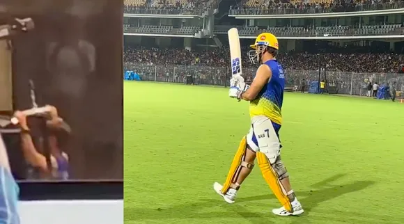CSK fans cheers as Skipper MS Dhoni Hits Gym, ENTER into Chepauk Tamil News