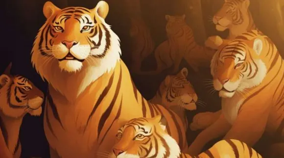 Optical illusion can you find how many tigers in this image within 5 seconds you are Ghilli