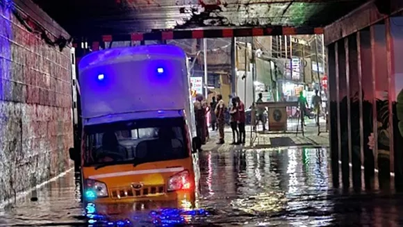 Heavy rains lashed Coimbatore and trees fell at some places