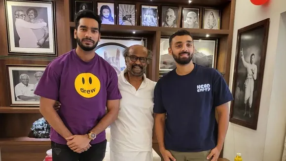 Kolkata Knight Riders players who met Rajinikanth in house