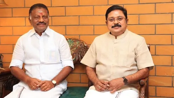 O Panneer Selvam met TTV Dhinakaran