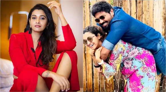 actress Priya Bhavani Shankar, actress Priya Bhavani Shankar video goes viral, Priya Bhavani Shankar plays with boy friend video, பாய் ஃப்ரண்ட்-ஐ உப்பு மூடை தூக்கிய பிரியா பவானி சங்கர், பிரியா பவானி சங்கர் வைரல் வீடியோ, actress Priya Bhavani Shankar plays with boy friend video goes viral