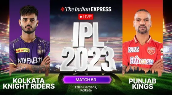 KKR vs PBKS Live Score, IPL 2023
