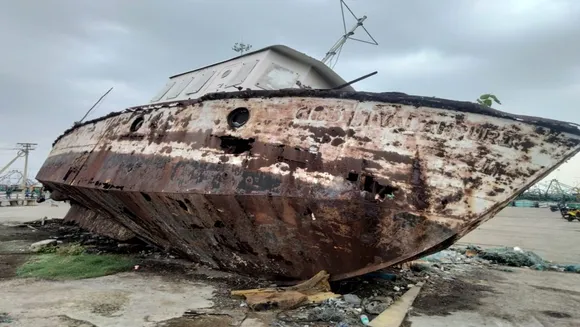 A Rusty Fishermans Safety Boat was removed from Chinna Muttam