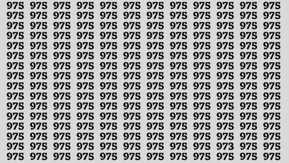 if you can spot the number 973 among 975s in 3 seconds